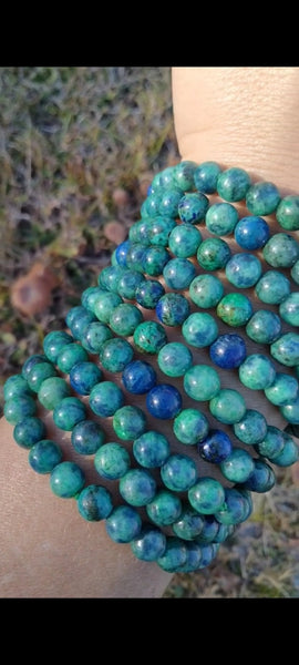 Chrysocolla Crystal Bracelet