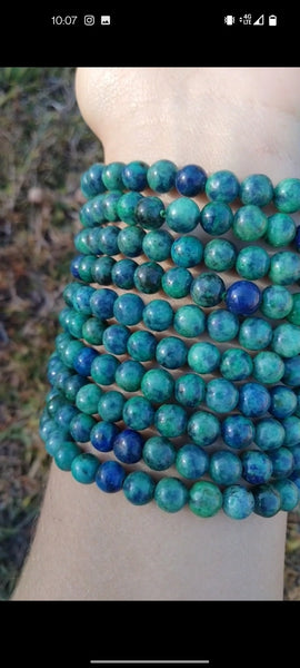 Chrysocolla Crystal Bracelet