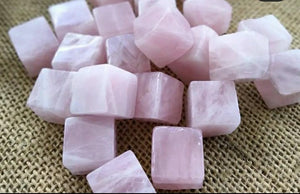 Rose Quartz Crystal Cube