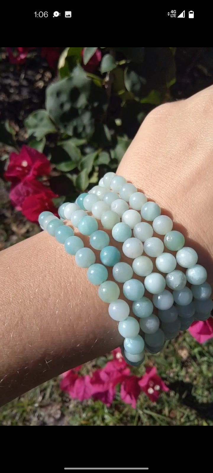 Blue Caribbean Calcite Bracelet Orender Gardens