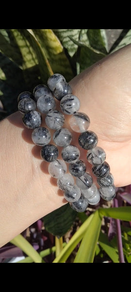 Black Tourmaline Crystal bracelet