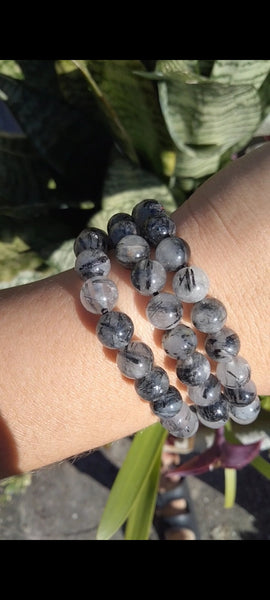 Black Tourmaline Crystal bracelet