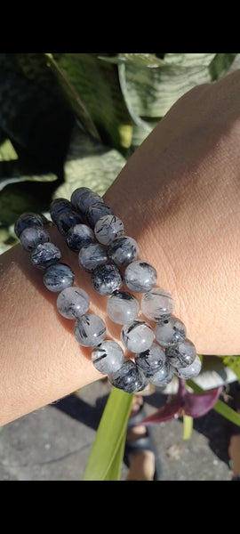 Black Tourmaline Crystal bracelet