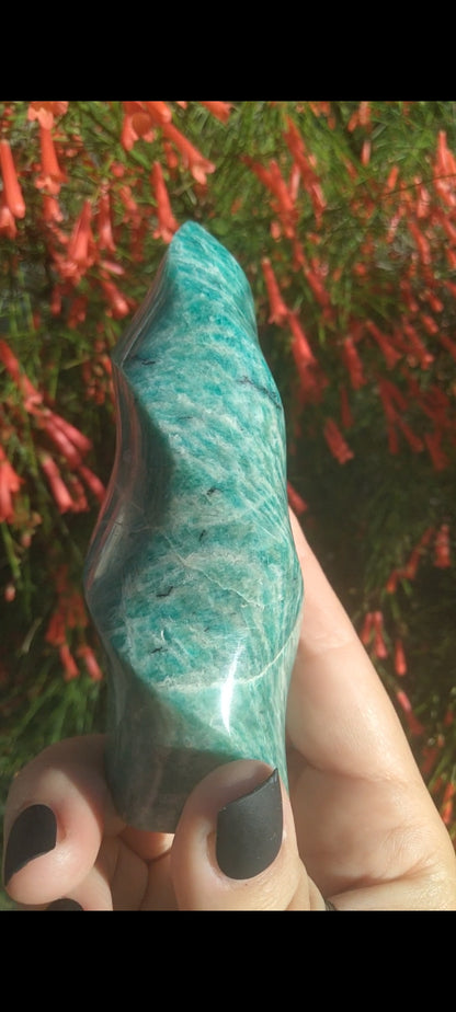 Amazonite flame with Shimmer