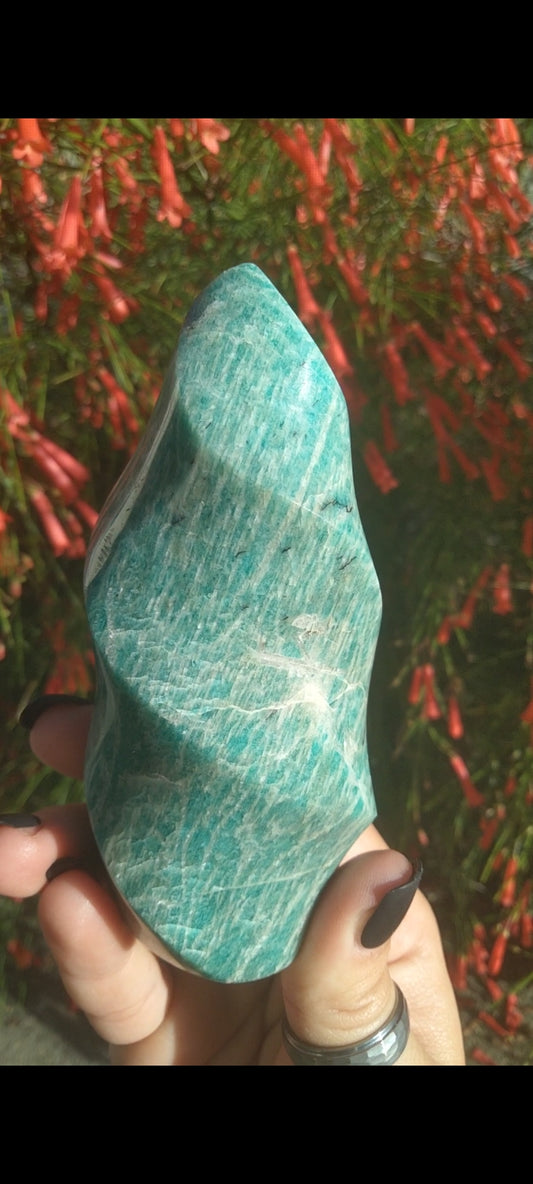 Amazonite flame with Shimmer