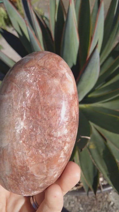 Crystal Peach Moonstone Freeform