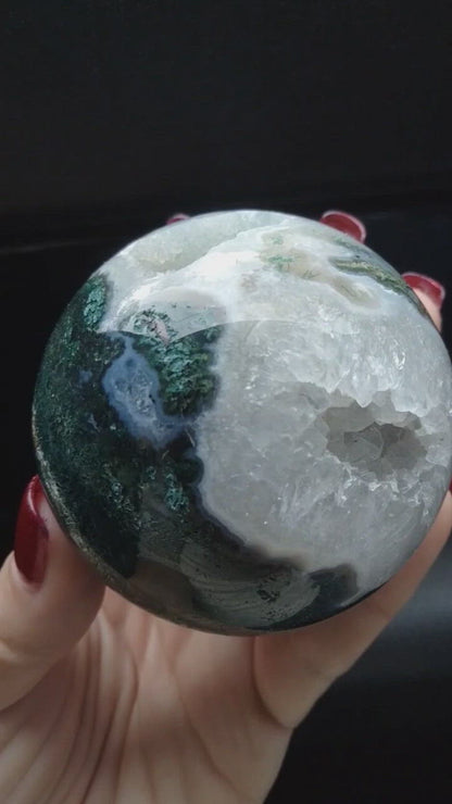 Moss Agate sphere