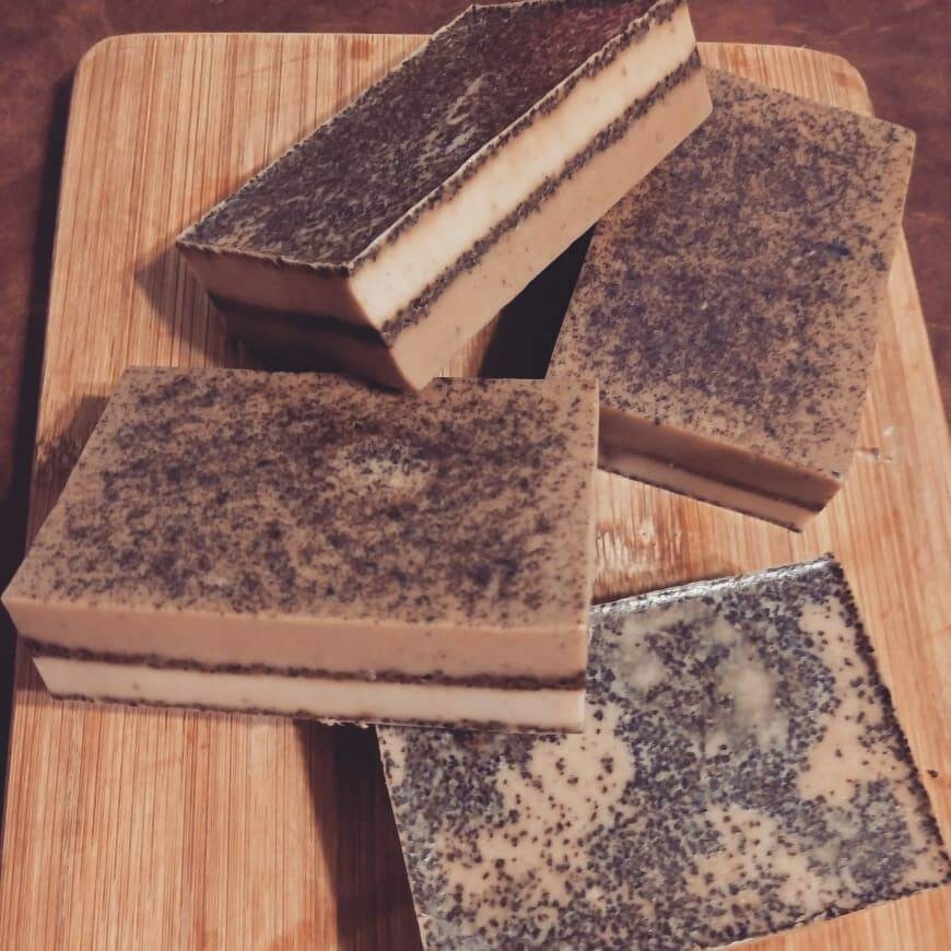 GoatMilk Soap Bars: 3 Coffee Scrubb Bars