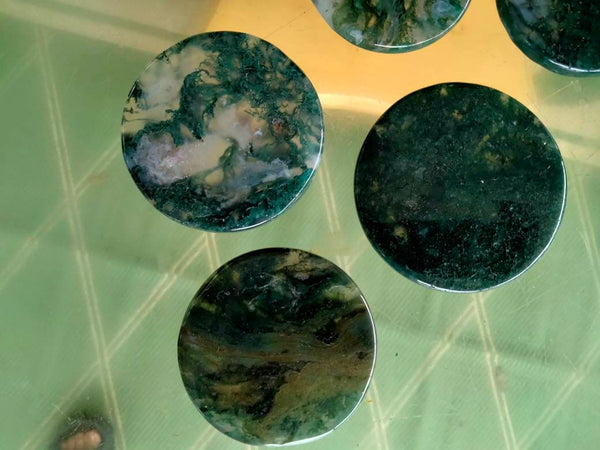 Moss Agate disc