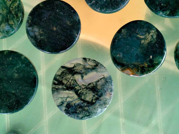 Moss Agate disc