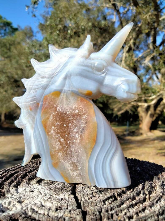 Dendritic Agate Unicorn