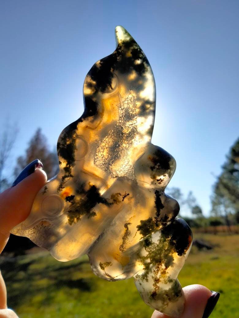 Fairy Crystal Goddess Moss Agate