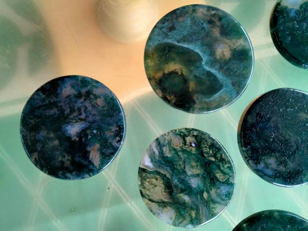 Moss Agate disc