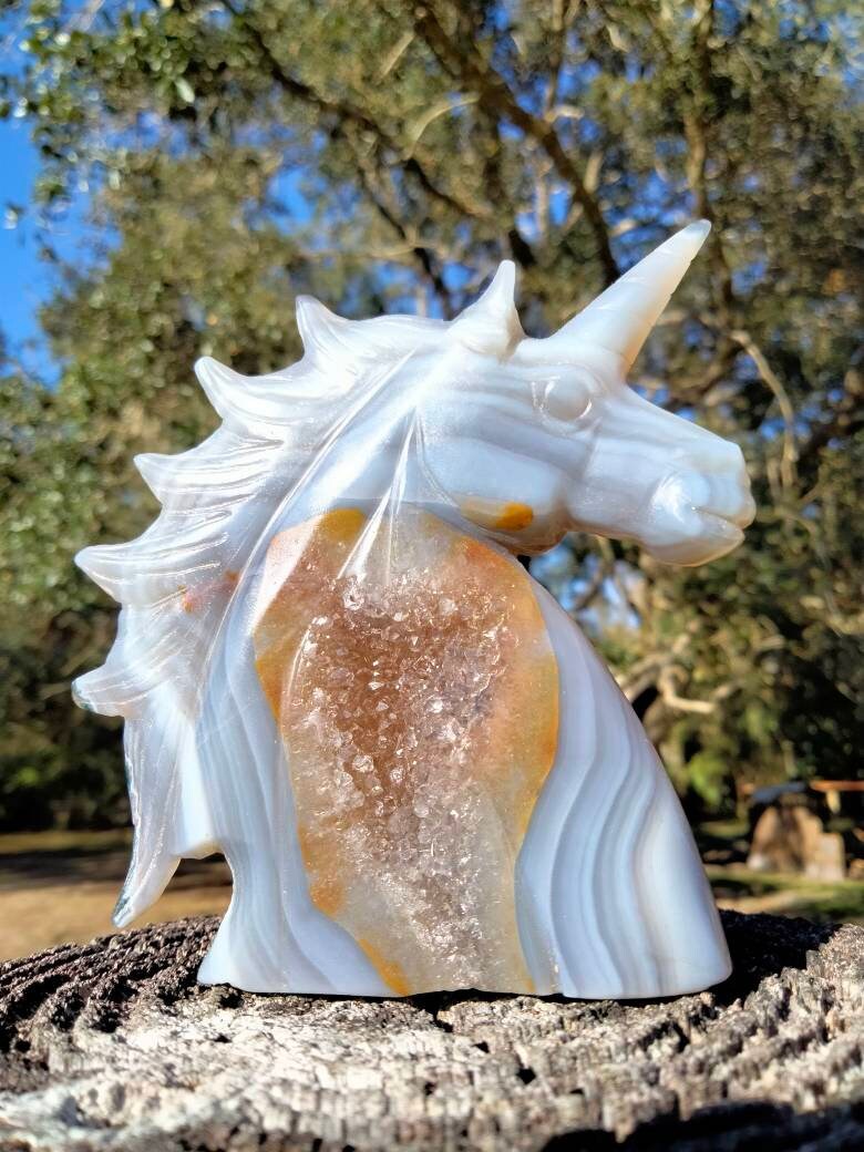 Dendritic Agate Unicorn