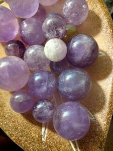 Amethyst Spheres 3 sizes