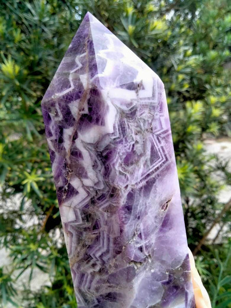 Amethyst Tower Chevron Druzy